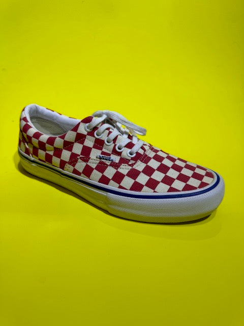 Vans Era Red White Chequered Ultracush HD size 7.5 Happy Skate